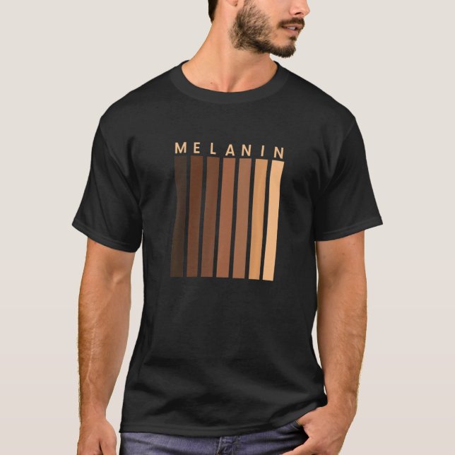 Melanin Black History Month African American Ances T Shirt (Framsida)
