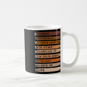 Melanin Black History Month Diversity Typography Kaffemugg