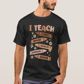 Melanin Black History Month I Teach Black History T Shirt