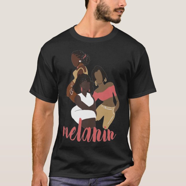 Melanin Black Kärlek Black Excellence Kvinnor i Fä T Shirt (Framsida)