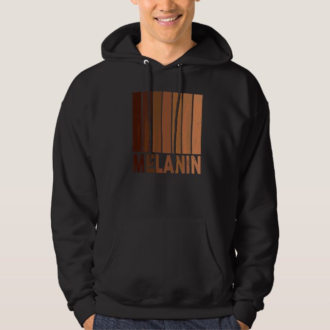 Melanin Black Pride Blm Black History Month Queen Hoodie (Framsida)
