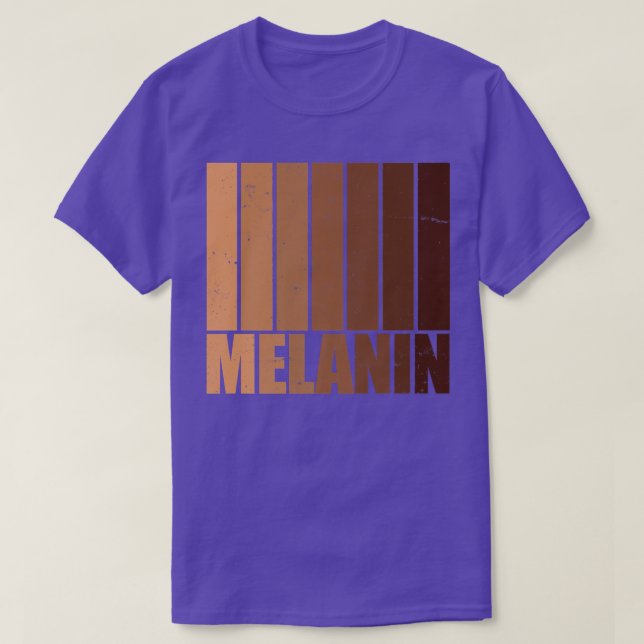 Melanin Black Pride BLM Black History Month Queen  T Shirt (Design framsida)