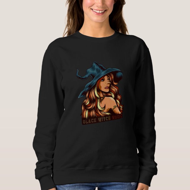 Melanin Black Witch Magic African Black H T Shirt (Framsida)