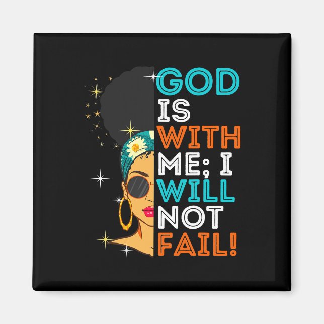 Melanin Black Women Christian Bible Scripture Psal Magnet (Framsidan)