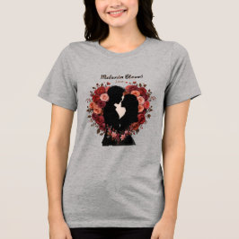 MELANIN BLOOMS KÄRLEK VALENTINS DAG T SHIRT