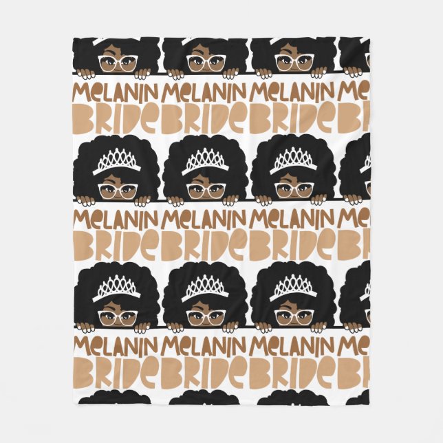 Melanin Bride Blanket Fleecefilt (Framsidan)