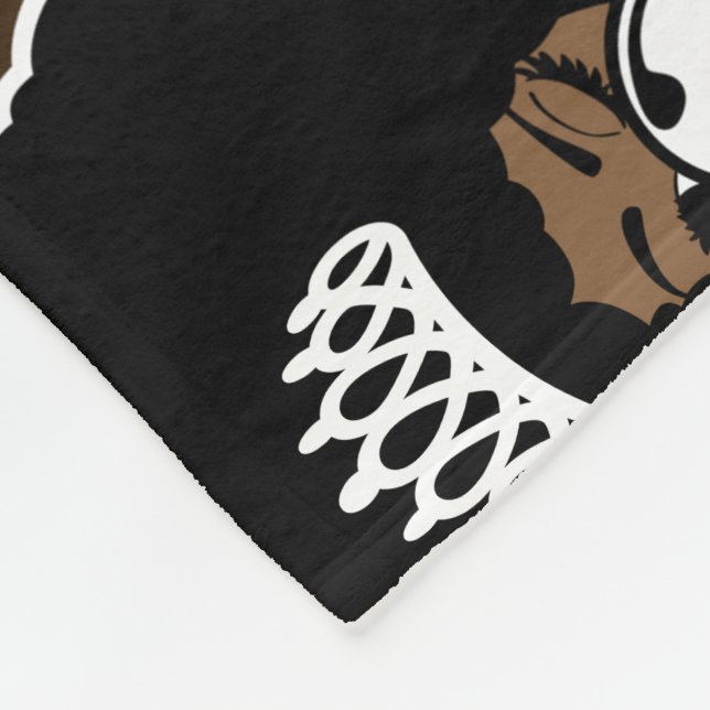 Melanin Brud med Afro Fleecefilt (Hörn)