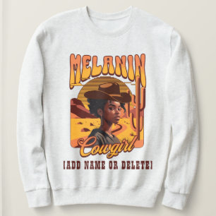MELANIN COWGIRL Black Girl Western Cowboy T Shirt