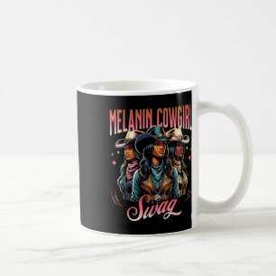 Melanin Cowgirl Swag Western Stil Black History M Kaffemugg