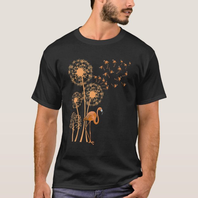 Melanin Dandelion Flamingo Black History Month Cut T Shirt (Framsida)