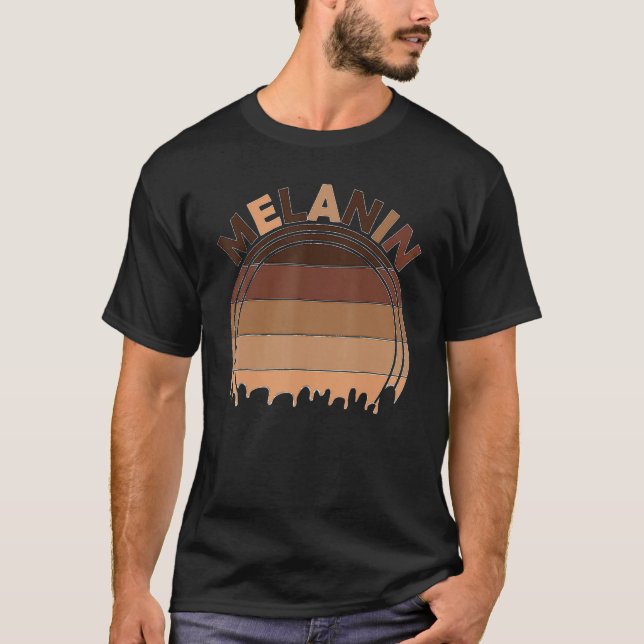 Melanin Dripping African American Black History Pr T Shirt (Framsida)