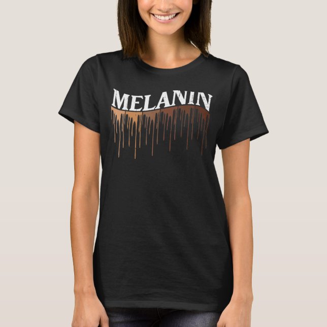 Melanin-droppen African American Women Black Hist T Shirt (Framsida)