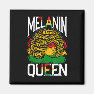 Melanin Drottning Kvinna Magnet