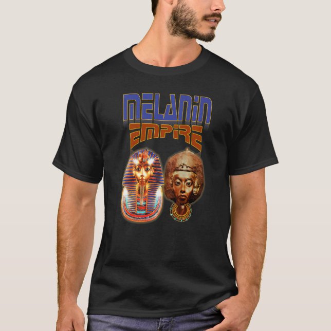 Melanin Empire Egyptian History T Shirt (Framsida)