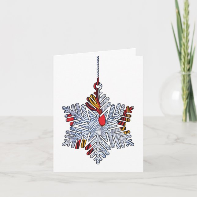 "Melanin" Faltbar Julkort Helgkort (Framsida)