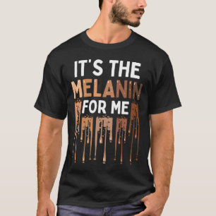 Melanin för mig Melanated Black History Månad 2 T Shirt