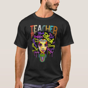 Melanin Girl Black History Month Teacher Outfit Af T Shirt