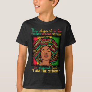 Melanin Girl Black Women Black History Månad T Shirt
