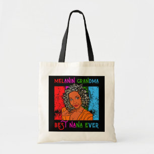 Melanin Grandma Best Nana Aldrig Mors dag Tygkasse