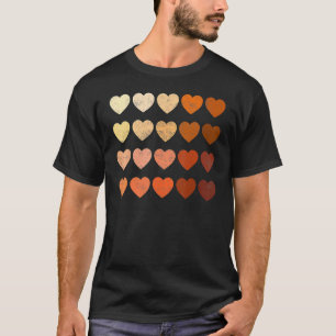 Melanin Heart Black History Month Black Pride Vome T Shirt