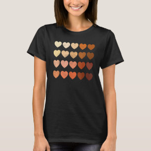 Melanin Heart Black History Pride for Women Manar T Shirt