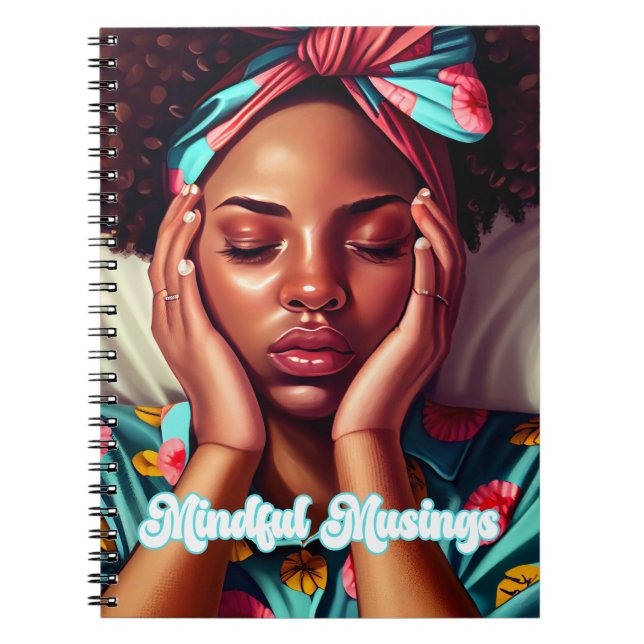 MELANIN INSPIRED 80 SIDA SPIRAL NOTEBOOK ANTECKNINGSBOK (Framsidan)