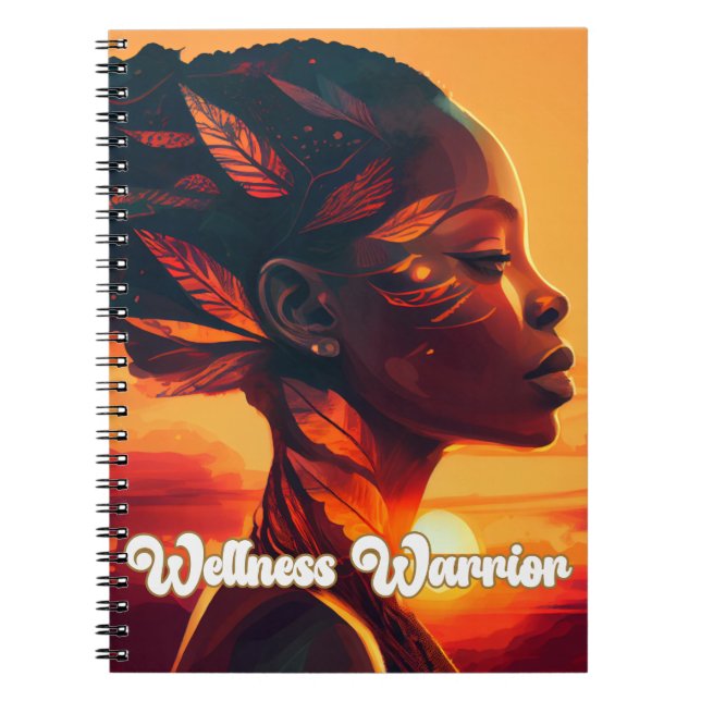 MELANIN INSPIRED 80 SIDA SPIRAL NOTEBOOK ANTECKNINGSBOK (Framsidan)