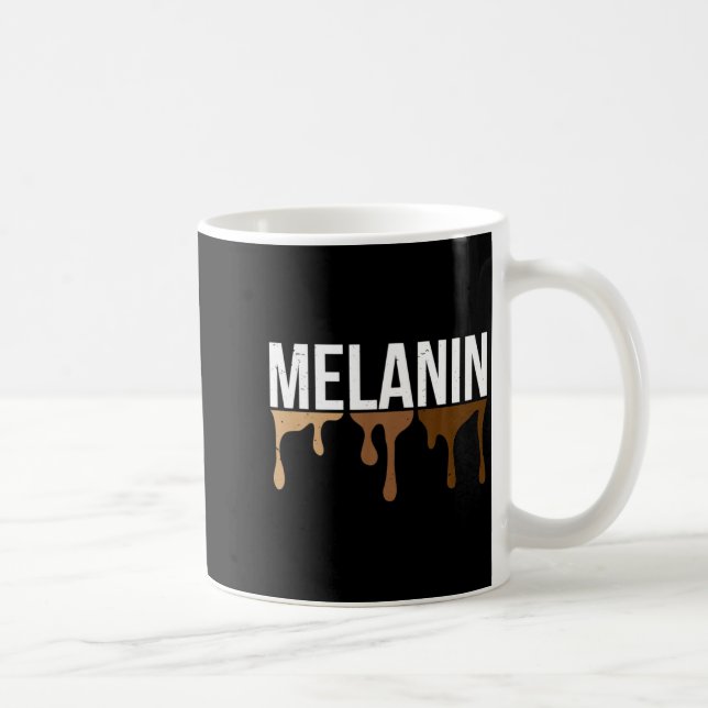 melanin jämlikhet hudfärg anti juneteenth kaffemugg (Höger)
