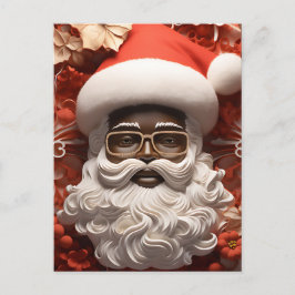 Melanin jul Chocolate Black Jultomten Roligt Helg Vykort