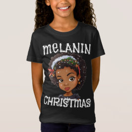 Melanin jul Kärlek Black Girl Magic Sista T-Sh T Shirt