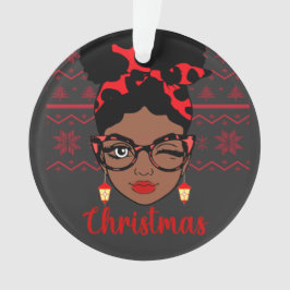 Melanin jul Winter Black Girl Magic Sista