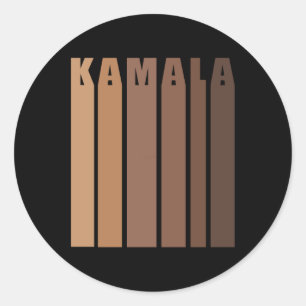 Melanin Kamala Harris 2024 Val Sticker Runt Klistermärke