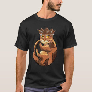 Melanin Katt Krona Svarta Historien Månad BLM Katt T Shirt