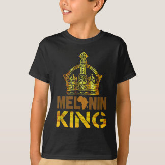 Melanin Kung för manar African Black History Månad T Shirt