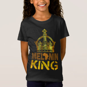 Melanin Kung för manar African Black History Månad T Shirt