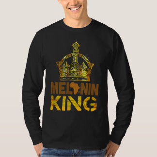 Melanin Kung för manar African Black History Månad T Shirt