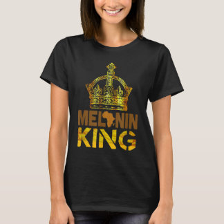 Melanin Kung för manar African Black History Månad T Shirt