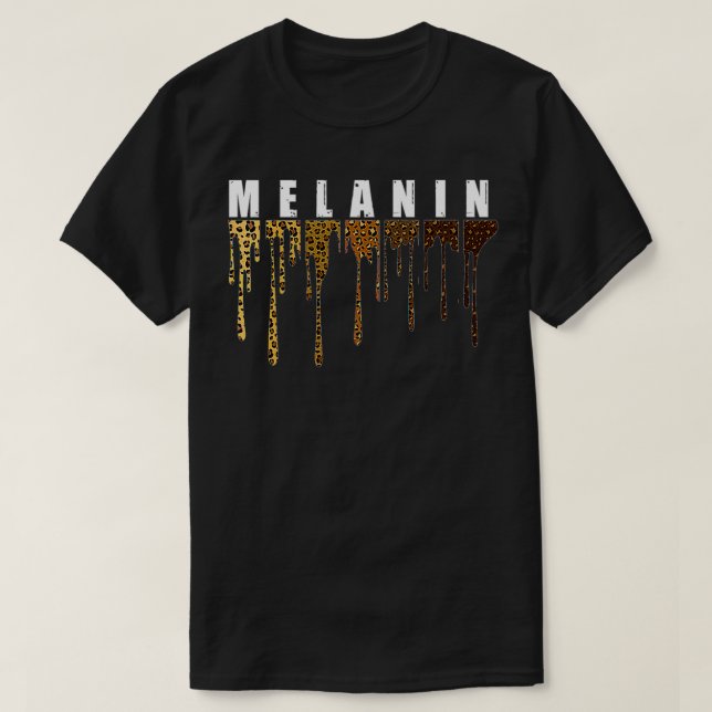 Melanin Leopard Play Women Manar Black History Mon T Shirt (Design framsida)