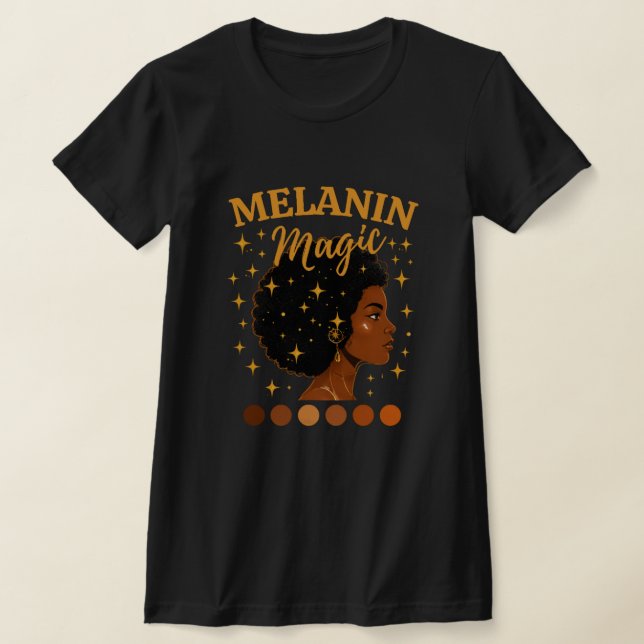 Melanin Magi  T Shirt (Laydown)