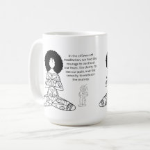Melanin Meditation Motivational Quote Coffee Mugg