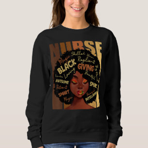 Melanin Nurse Afro Hair Black History Månad Afrika T Shirt