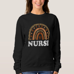 Melanin Nurse Rainbow Leopard Nurse Black History T Shirt