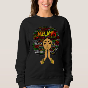 Melanin Ord Art Afro Natural Hair Black Queen T Shirt