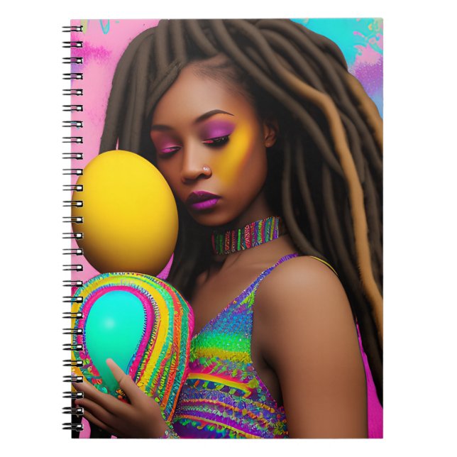 Melanin Påsk Rainbow Vår Sista Birthday Anteckningsbok (Framsidan)