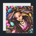 Melanin Påsk Rainbow Vår Sista Birthday Inbjudningar<br><div class="desc">Melanin Påsk Rainbow Vår Sista Birthday</div>
