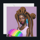 Melanin Påsk Rainbow Vår Sista Birthday Inbjudningar<br><div class="desc">Melanin Påsk Rainbow Vår Sista Birthday</div>