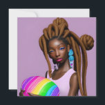 Melanin Påsk Rainbow Vår Sista Birthday Inbjudningar<br><div class="desc">Melanin Påsk Rainbow Vår Sista Birthday</div>