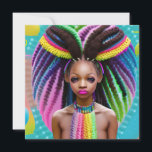 Melanin Påsk Rainbow Vår Sista Birthday Kort<br><div class="desc">Melanin Påsk Rainbow Vår Sista Birthday</div>