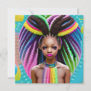 Melanin Påsk Rainbow Vår Sista Birthday Kort