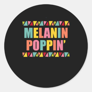 Melanin Poppin 1990-talet Hip hop Dance Black Prid Runt Klistermärke